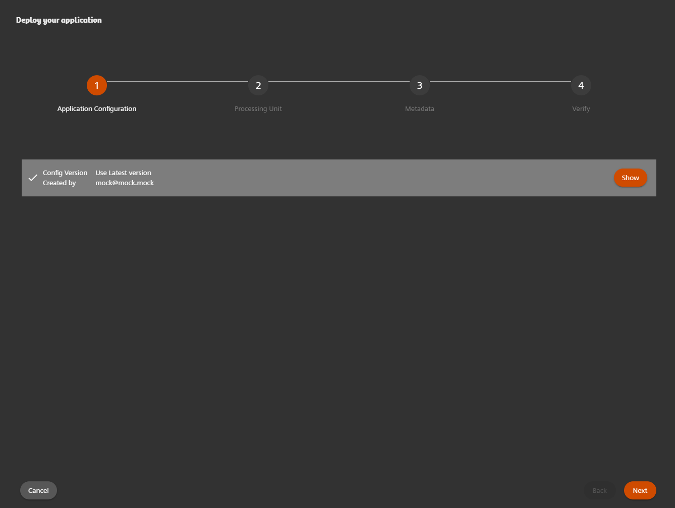 Open Apps deployment